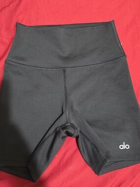ALO Yoga Black High-Rise Bike Shorts